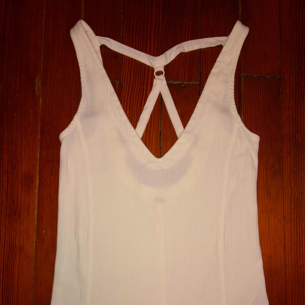 Free People Cross back V-neck Tank Top